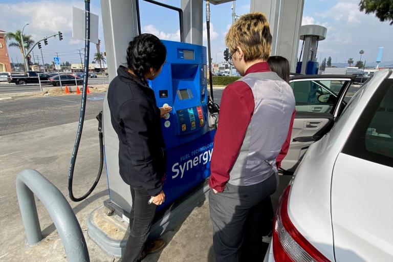 Inspecting gas pumps